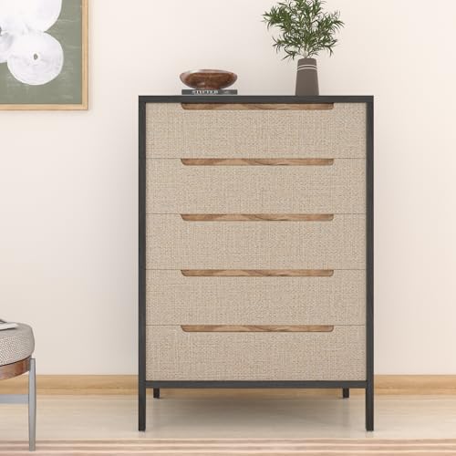 Beige Grasscloth Wallpaper Textured Woven Peel and Stick Wallpaper 15.7"x472" - Image 7