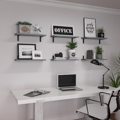WOPITUES Floating Shelves Set of 6 - Image 7