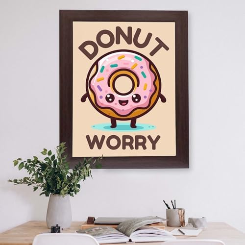 InkFlow Posters Donut Worry Canvas Poster - Image 5