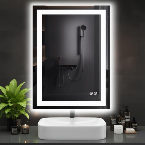 DUMOS 28.1"x36.1" LED Bathroom Mirror, Bathroom Vanity Mirror by DumosLifestyle
