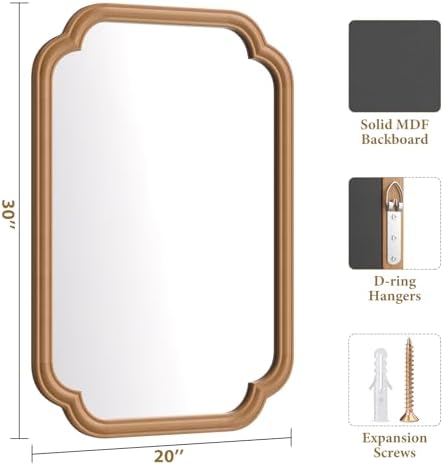 Ferytange Wood Mirror for Bathroom - Image 5