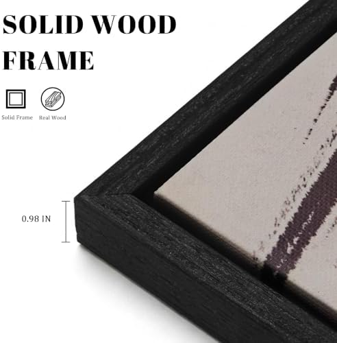 Framed Modern Brown Abstract 2 Piece Wall Art - Image 4