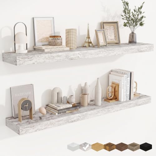 Floating Shelves for Wall, Wall Mounted Wood Shelves by Fuqing