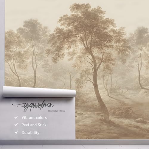 YQWDMX - Peel and Stick Vintage Forest Wallpaper Tropical Jungle murals - Image 4