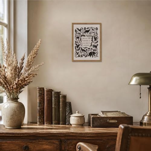 Framed Forest Animal Wall Art, Treat All Living Creatures Print - Image 6