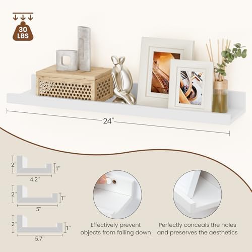 Heimlove 24 Inch Picture Ledge Shelf - Image 3