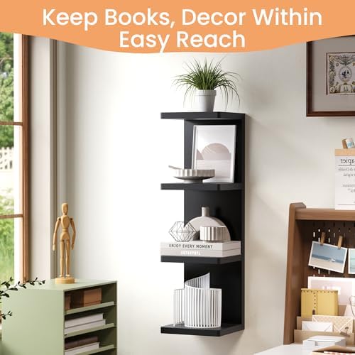 upsimples 4 -Tier Floating Wall Shelf - Image 5