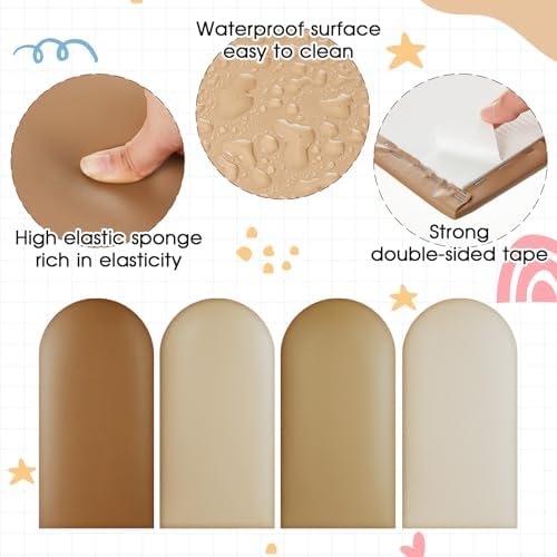 Jetec 4 Pcs Kids Wall Padding Panels, 1.18 Inch Thick Foam Wall Protector - Image 3