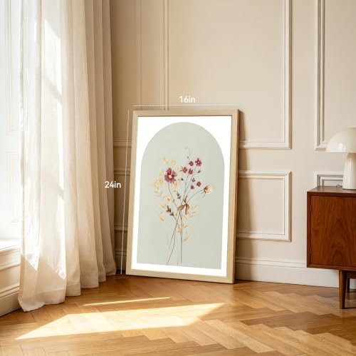 YZELY Wildflower Wall Art Set of 3, Neutral Botanical Floral Poster Prints - Image 6