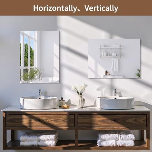 CILIBER 2-Pack 18x24 Inch Frameless Mirrors - Image 5