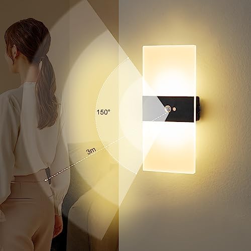 Wall Sconce, LED Wall Lights for Room Decor, Motion Sensor - Image 2