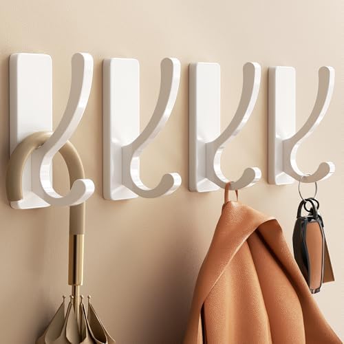 pickpiff Adhesive Wall Hooks for Coat/Towel, Hold 13LB - Image 5