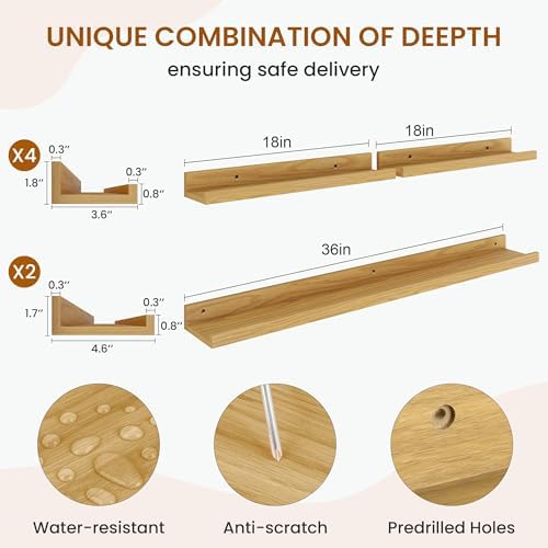 Picture Ledge Shelf, Floating Shelves - Image 3