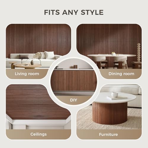 OUZUGIE 1 Pack 96x24 Inch Natural Bamboo Wall Panel - Image 4
