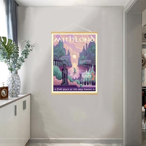 Middle Earth Landscape Wall Art Prints Canvas PaintingFantasy Posters, Wall - Image 3