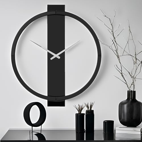 SHYFOY Black Mirror Wall Clock by SHYFOYHomeDecoration