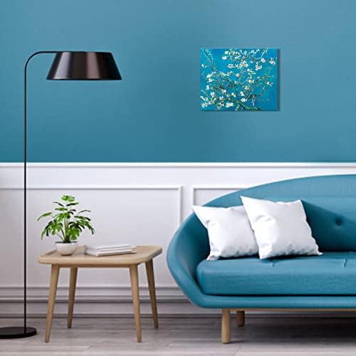 1 KINGO Van Gogh Canvas Wall Art: Almond Blossom Oil Painting Flower Picture - Image 6