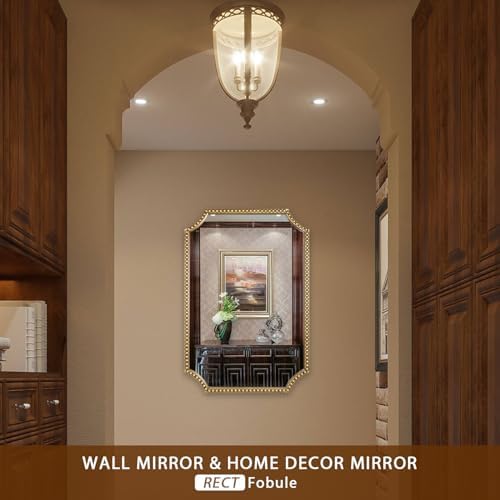 24"x36" Mirror for Wall, Scalloped Corners Rectangle Decorative Mirror - Image 6