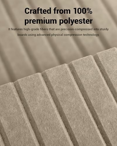 12 Pack Self-Adhesive Acoustic Wall Panels-Deep Camel - Image 5