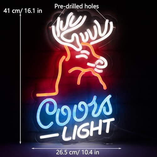 Deer Head Crs Light Neon Signs for Wall Decor Neon Lights for Bedroom Led Signs - Image 3
