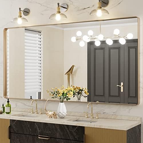 LOAAO 72"X36" Gold Bathroom Mirror by LOAAO