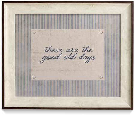 razliubit Good Old Days Wall Art, Framed Quote Canvas, 10x12 Inch by razliubit