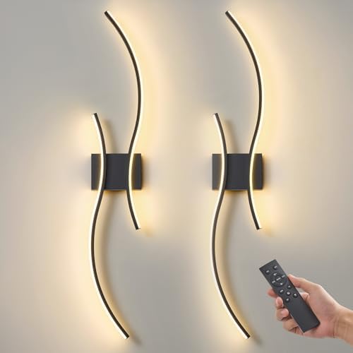 Wireless Wall Sconces Set of Two by Unknown