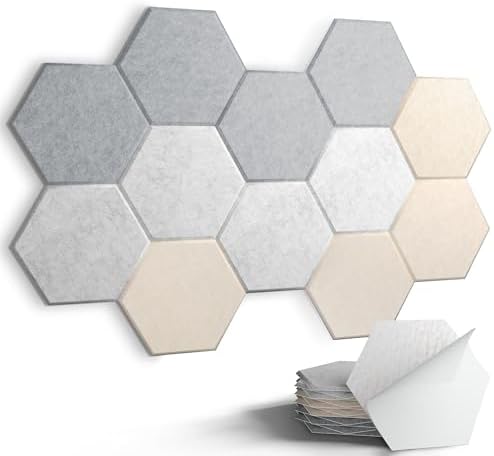Acoustic Panels, Magrowill 12-Pack Sound Proof Wall Panels 14 X 12 X 0.4 Inches by Magrowill