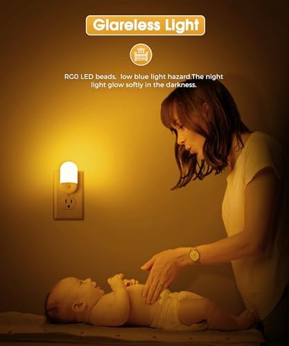 L LOHAS LED Amber Night Light, Night Lights Plug into Wall - Image 3