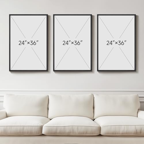 Large Framed Black and White Floral Wall Art - Image 3