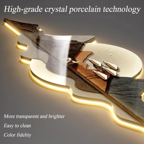 Creative Hanging Clock with Led Light, Irregular Creative Decorative Clock - Image 5