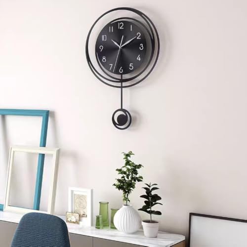 Modern Minimalist Pendulum Wall Clock Silent Clock - Image 2