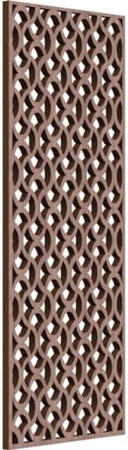 Resort Decorative Pierced Fretwork Wood Wall Panels, 9 3/8"W x 24 3/8"H x 3/8"T by EkenaMillwork