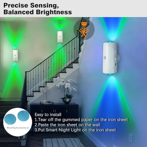 Rechargeable Motion Sensor Light, Magnetic Battery Operated Wall Sconces - Image 4