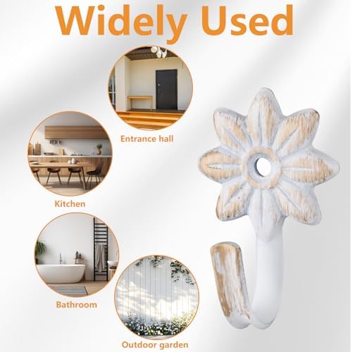 MOROBOR Flower Decorative Wall Hooks - Image 4