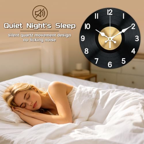 Vinyl Record Wall Clock Silent Non-Ticking 12" - Image 4