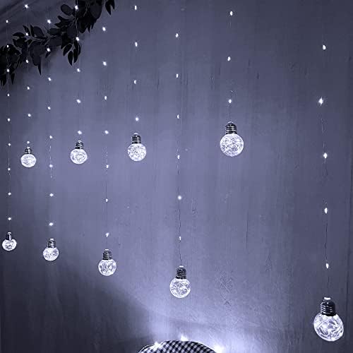 YOLIGHT Wishing Ball Curtain String Lights 9.8x3.3 ft, USB/Battery Powered - Image 4