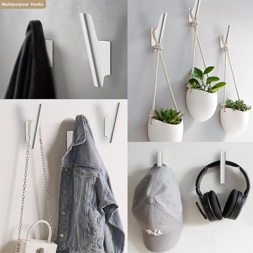 Wood Wall Hooks 4 Pack Coat Hooks Wall Mount, Towel Hooks - Image 5