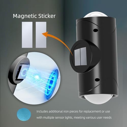 Magnetic Battery Operated Wall Sconces, Rechargeable Motion Sensor Light - Image 3