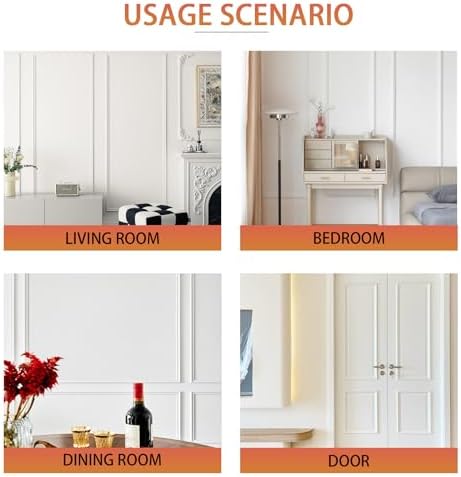 QDYMXUN Peel and Stick Chair Rail Panel Molding - Image 6
