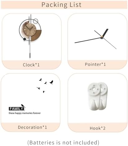 FLEBLE Large Wall Clock Decorative Modern Wall Clocks - Image 7