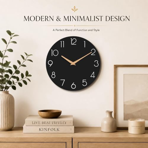 cicininc 16 Inch Battery Operated Wall Clock, Silent Analog - Image 3