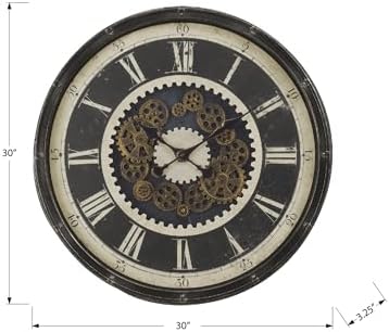 Monarch Specialties I 9031 Clocks, Gear Mechanism, Wall Clock - Image 3