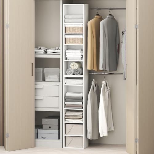 Furinno PASIR 10-Tier Closet Organizers and Storage, Open Shelf, Storage by Furinno-FitsYourSpaceFitsYourBudget