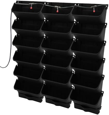 18 Pots Vertical Wall Planter, Self-Watering Garden System - Image 2
