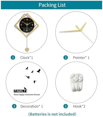 Decorative Wall Clock for Living Room Decor Modern Large Clocks - Image 7