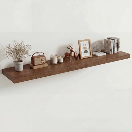 Vivelove 12 in Deep Floating Shelves 60x12” Set of 1 by VIVELOVE