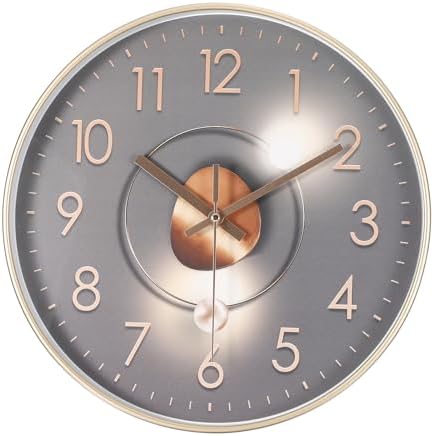 PATIKIL 12 Inch Modern Wall Clock, Silent Non-Ticking Wall Clocks Sweep by PATIKIL