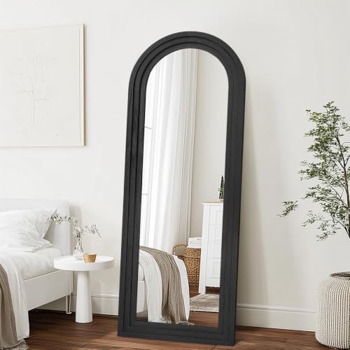 58x22 Arched Full Length Mirror, Solid Wood 3 Layer Frame - Image 6