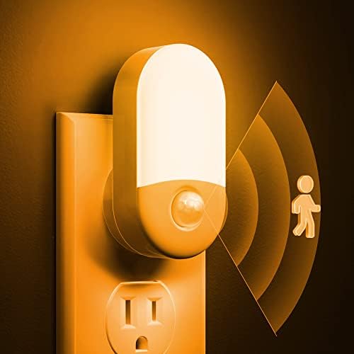 L LOHAS LED Motion Sensor Night Light, Amber Night Lights Plug into Wall by LLOHASLED